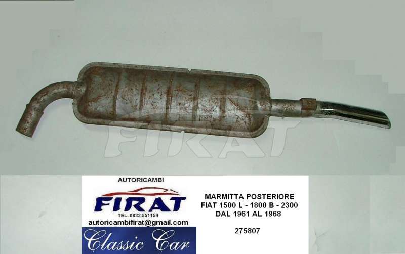 MARMITTA FIAT 1500 L - 1800 - 2300 POSTERIORE - Clicca l'immagine per chiudere